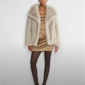 Aritzia Cream Teddy Jacket